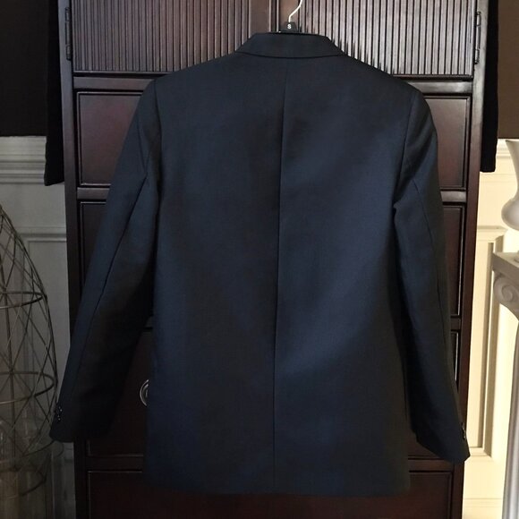 New! Retro, Black Sport Coat, Boys Suit Jacket, Blazer, Special Occasion - Picture 2 of 7